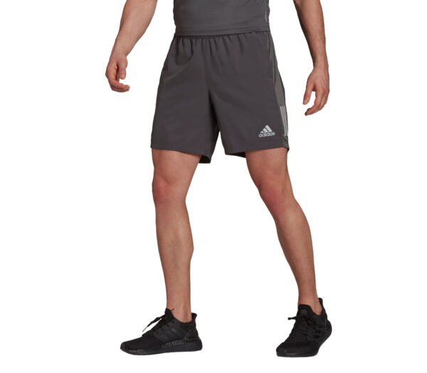pantaloncino da running uomo grigio adidas