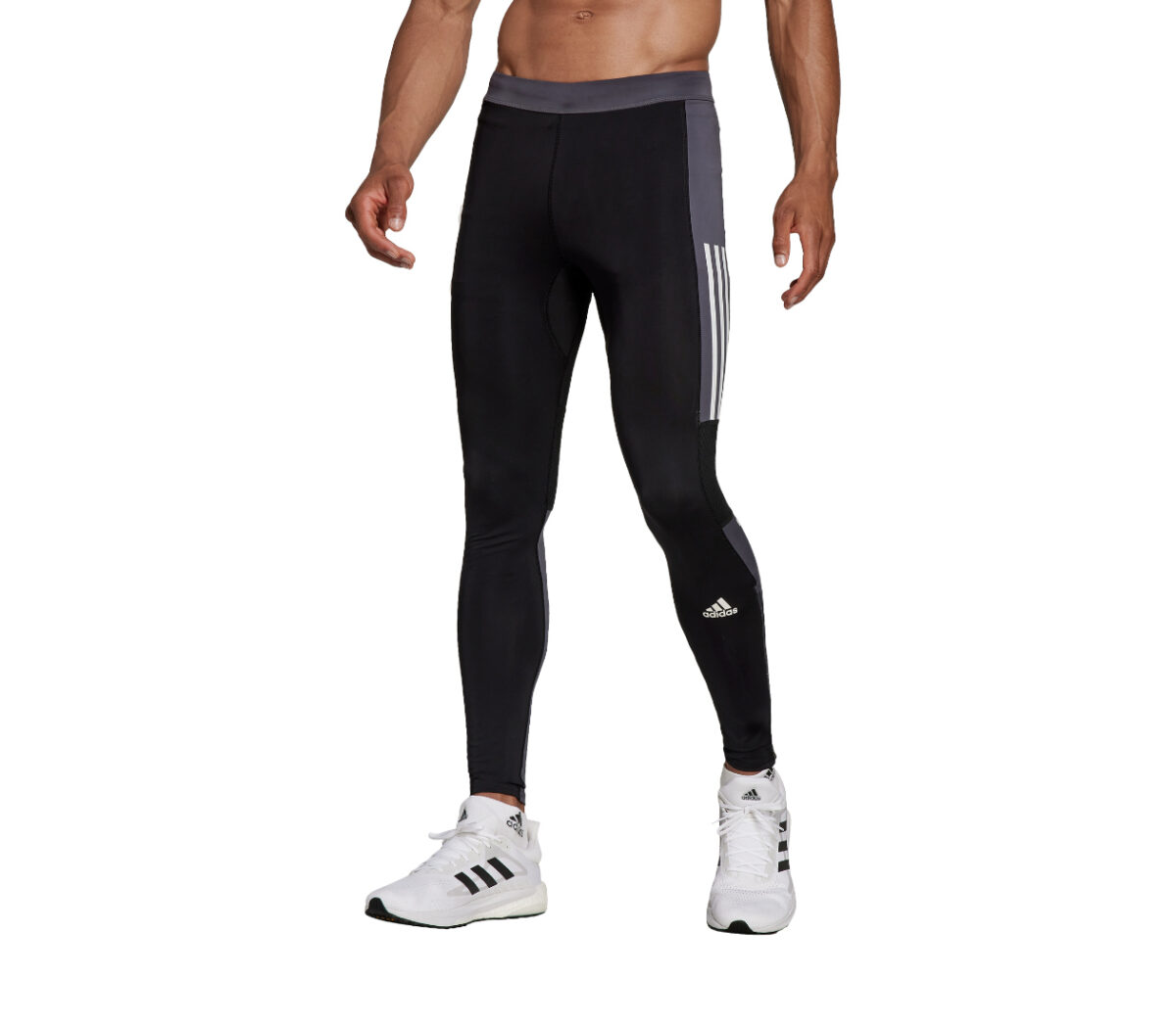 pantalone da running nero da uomo adidas sunday block