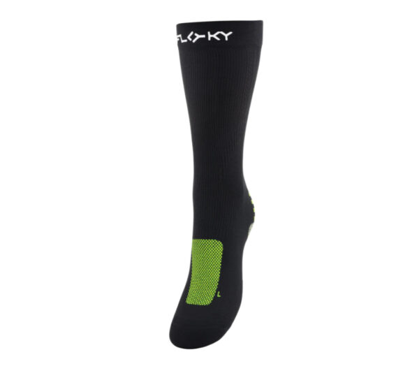 Calzino Floky Run up medium nero verde fluo