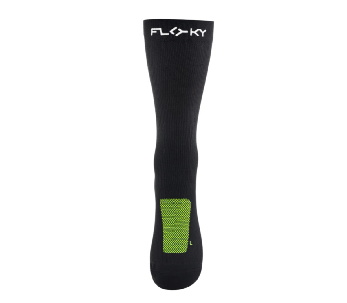 Davanti Calzino Floky Run up medium nero verde fluo