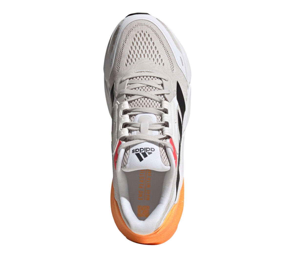 Tomaia Scarpa adidas adistar uomo bianca arancione
