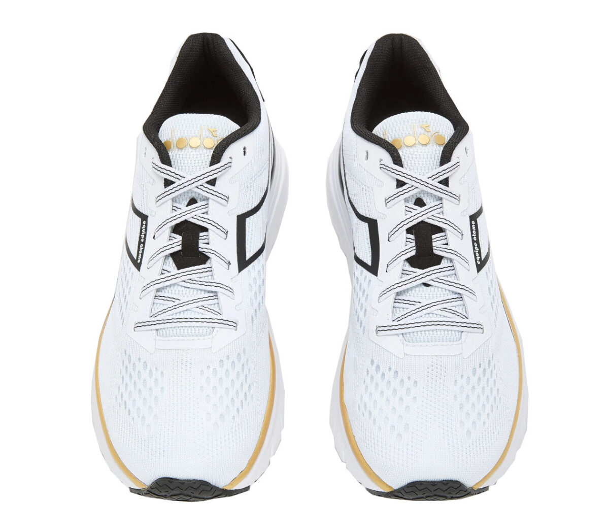 Tomaia Scarpa diadora equipe atomo uomo white gold black