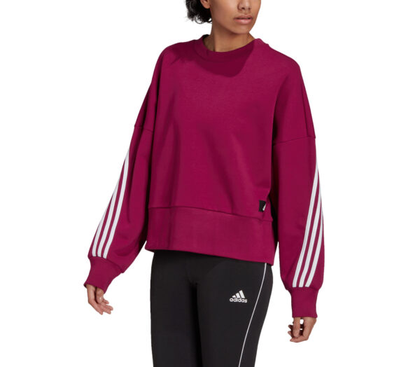 felpa sportiva donna adidas viola