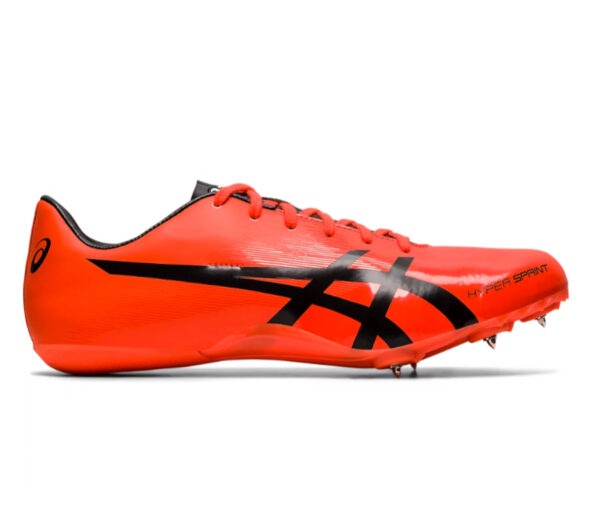 scarpa da pista atletica asics hypersprint rossa