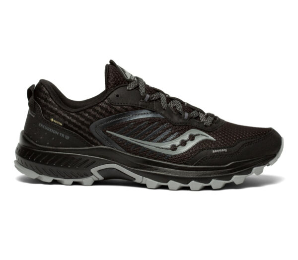 scarpa trail running impermeabile uomo saucony tr15 gtx nera