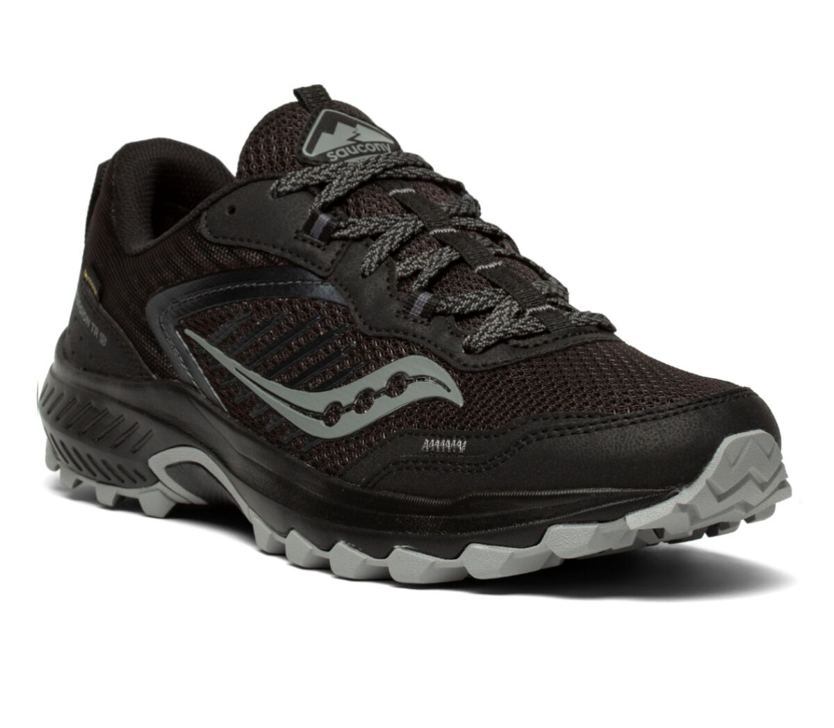 scarpa trail running impermeabile uomo saucony tr15 gtx nera