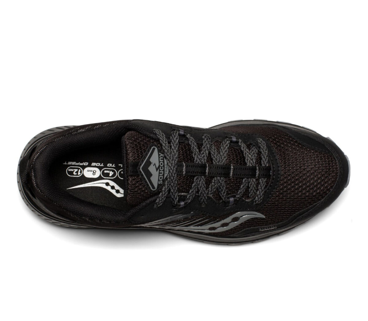 tomaia scarpa trail running impermeabile uomo saucony tr15 gtx nera