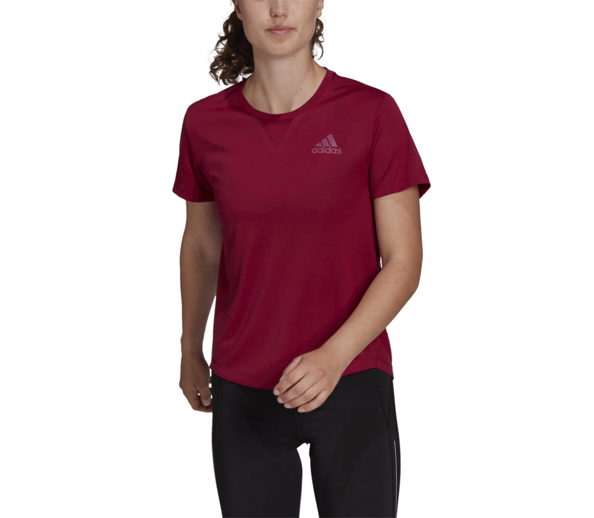 t-shirt adidas adizero heat tee donna viola