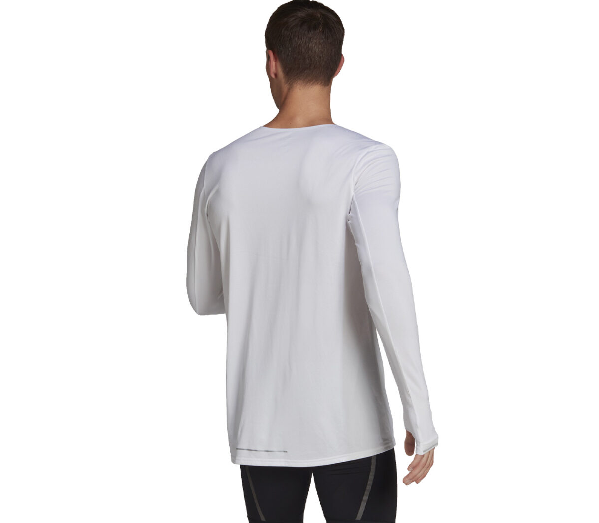 maglia lunga sportiva adidas da uomo bianca