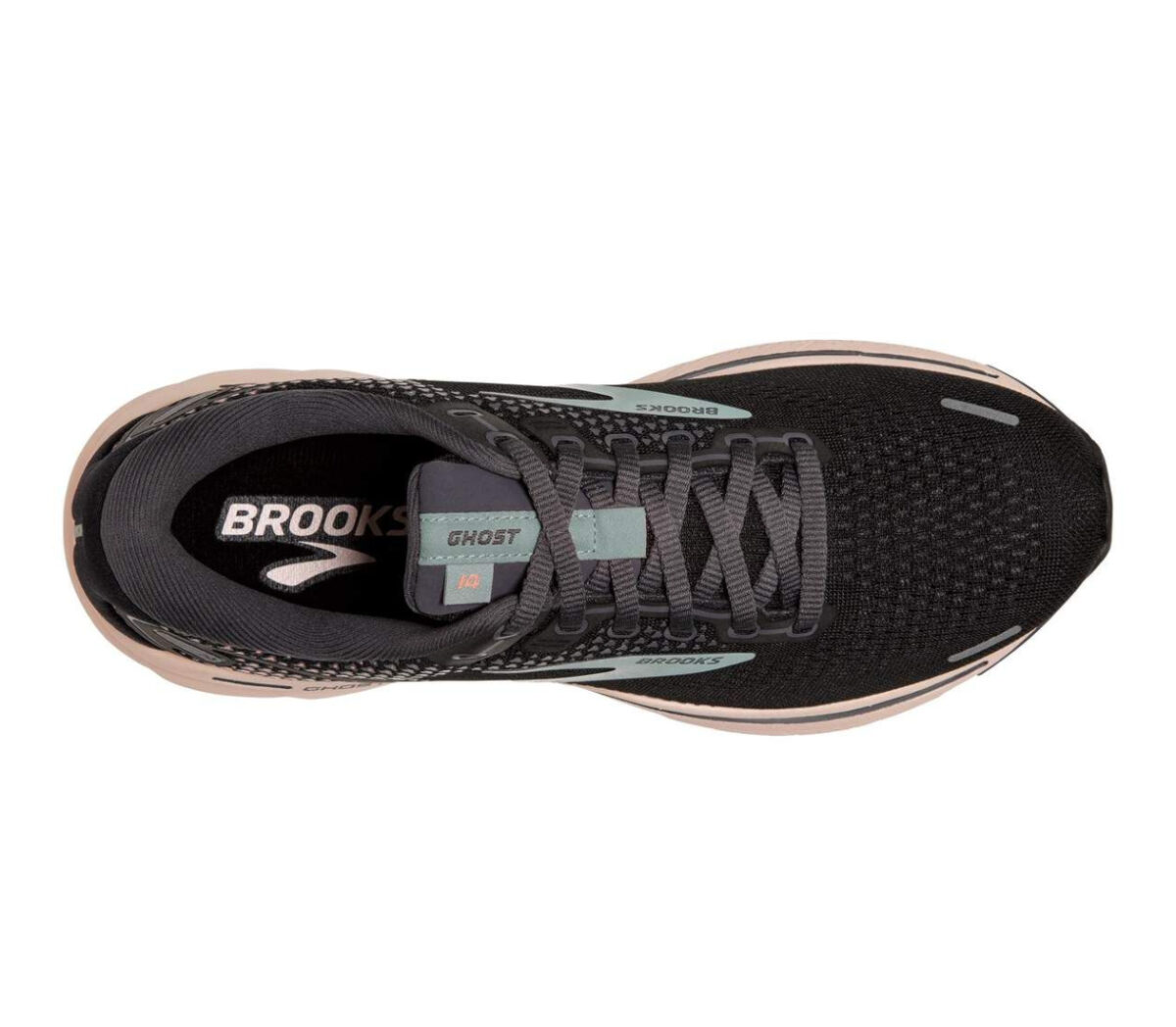 Tomaia Scarpa Brooks Ghost 14 donna nero e rosa
