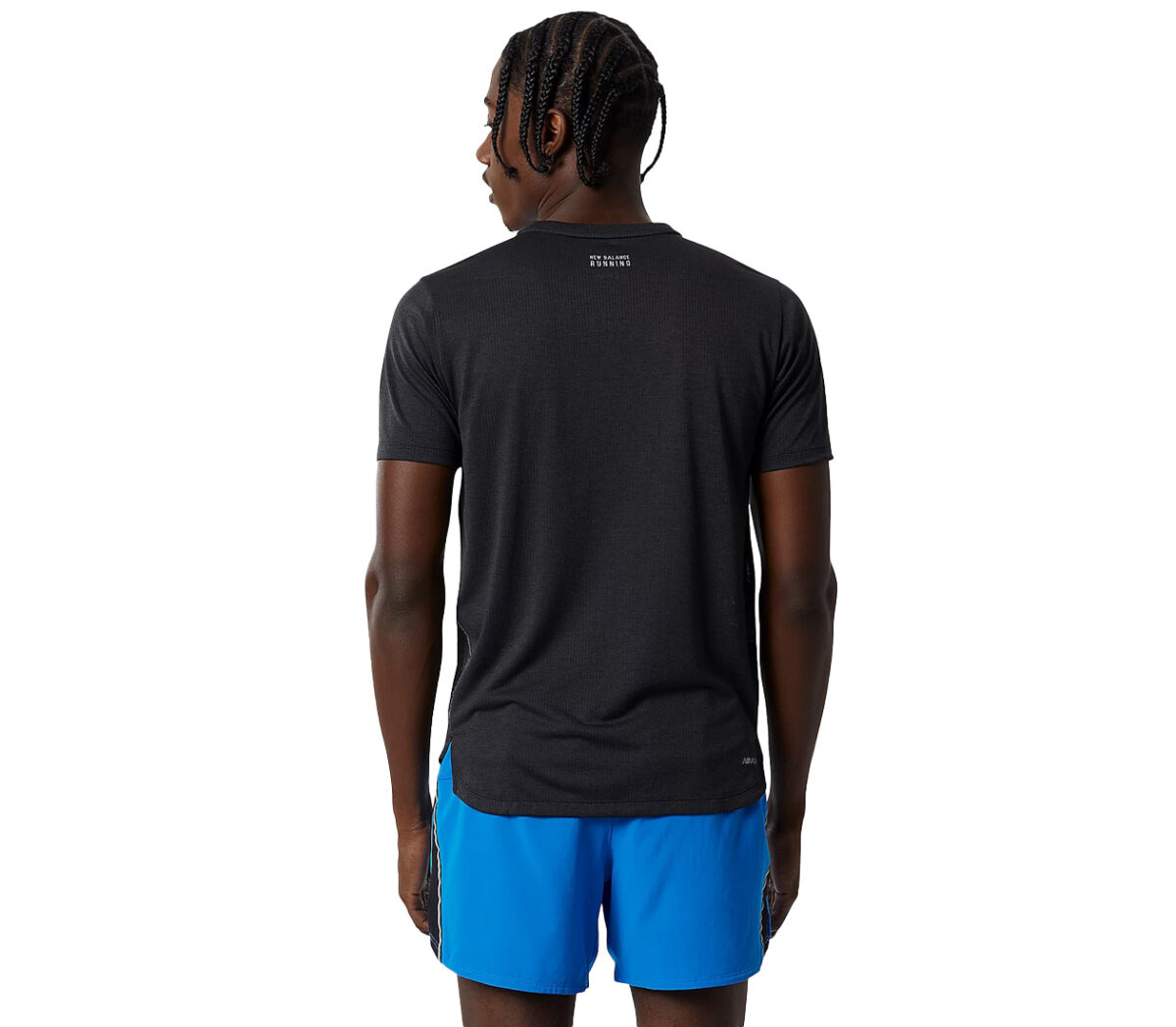 maglia running new balance nera da uomo