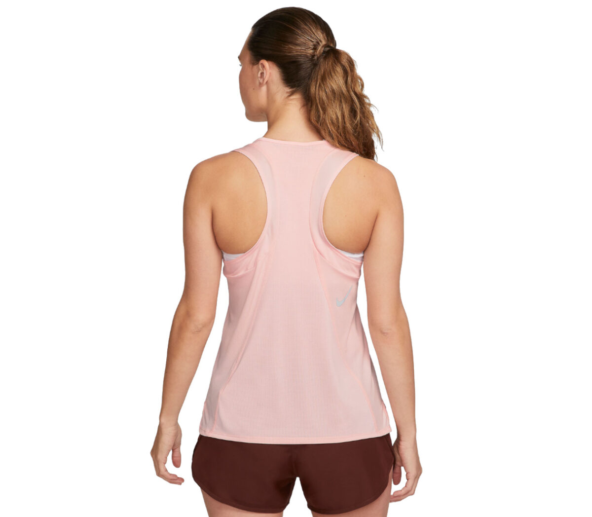 Dietro Canotta Nike dri-fit singlet donna rosa