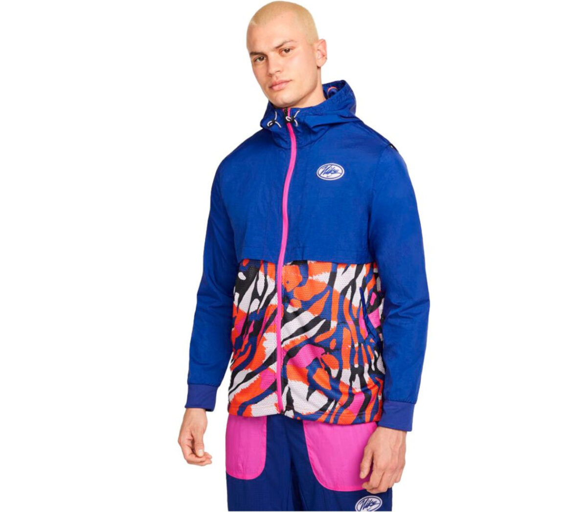 Giacca Nike Dri-fit sport clash uomo blu rosa