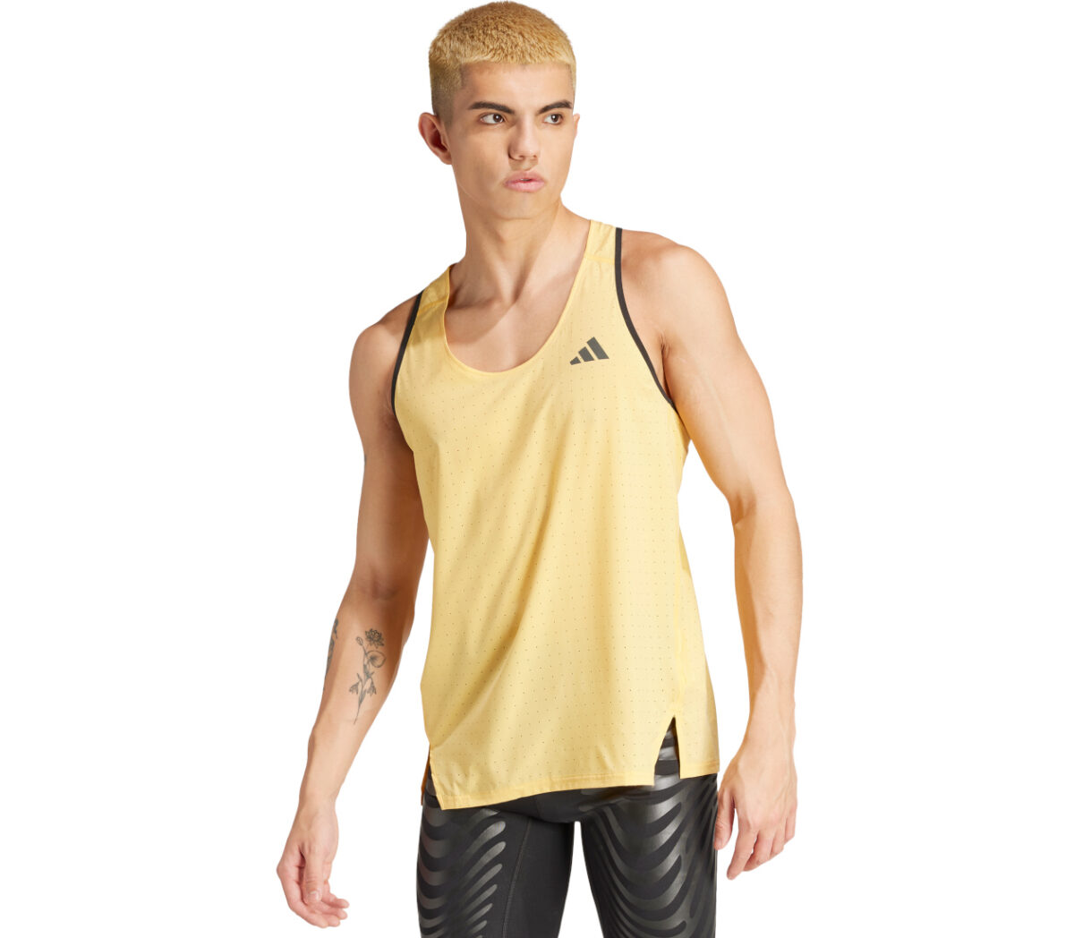 Canotta Scarpa Adidas Adizero Singlet uomo gialla