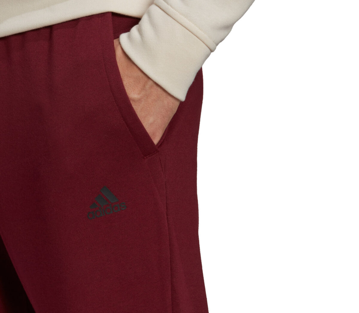 Tasca Tuta adidas MTS cotton pip uomo beige rosso