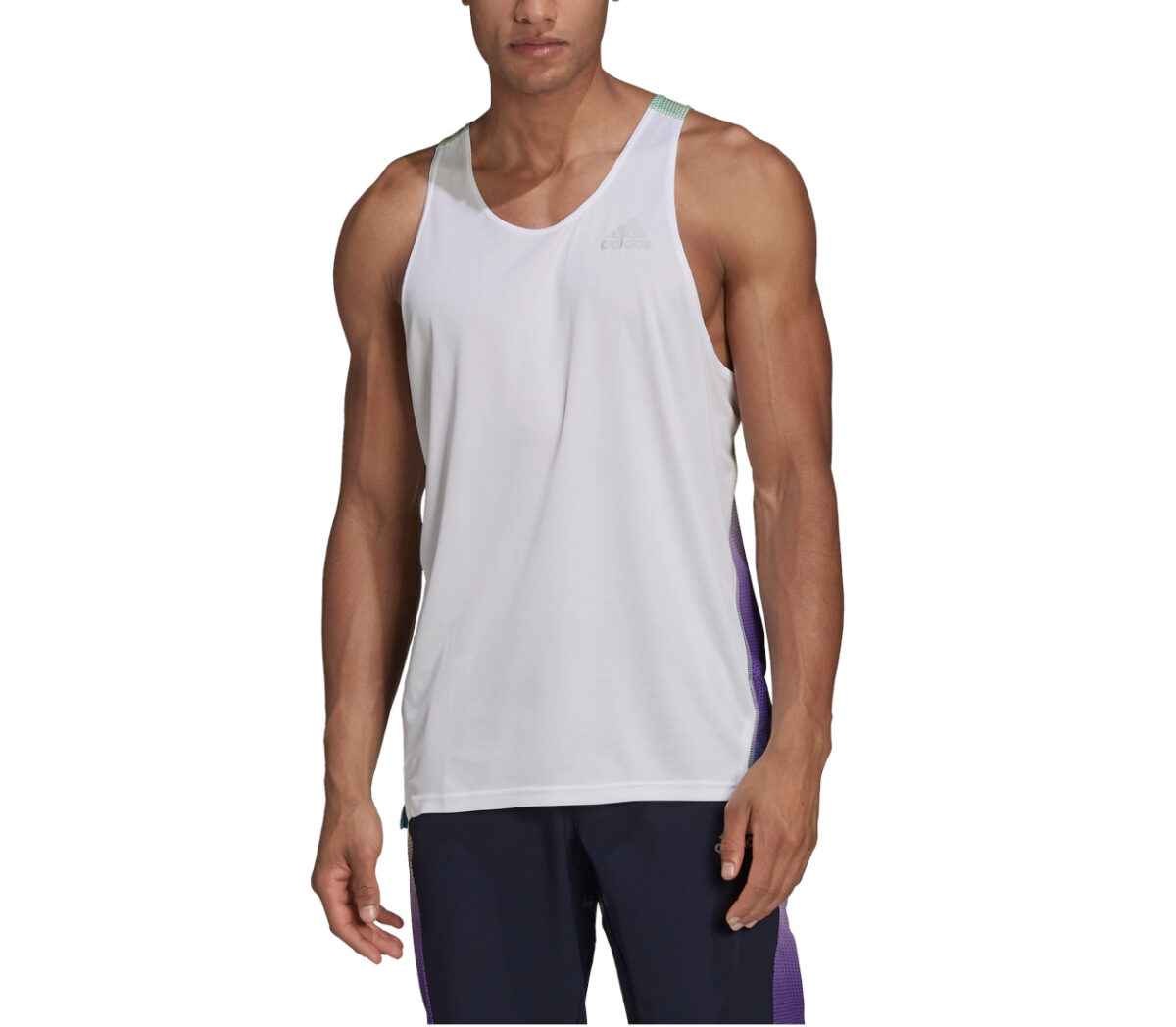 Canotta adidas otr singlet cb uomo bianca multicolor