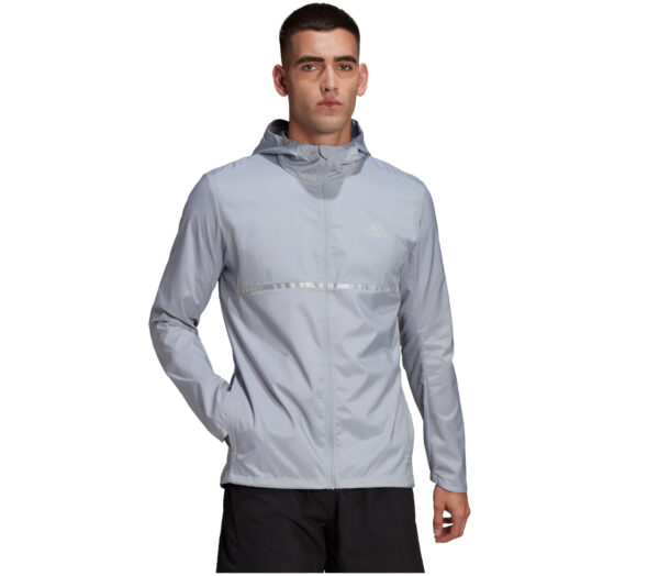 Giacca adidas own the run jkt uomo grigia