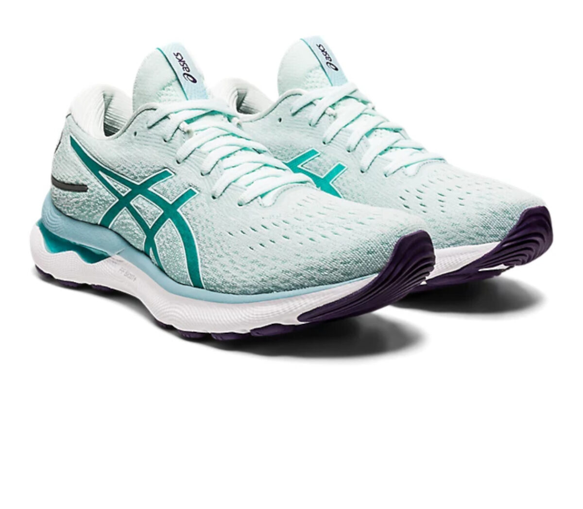 Coppia Scarpa asics gel nimbus 24 donna celeste