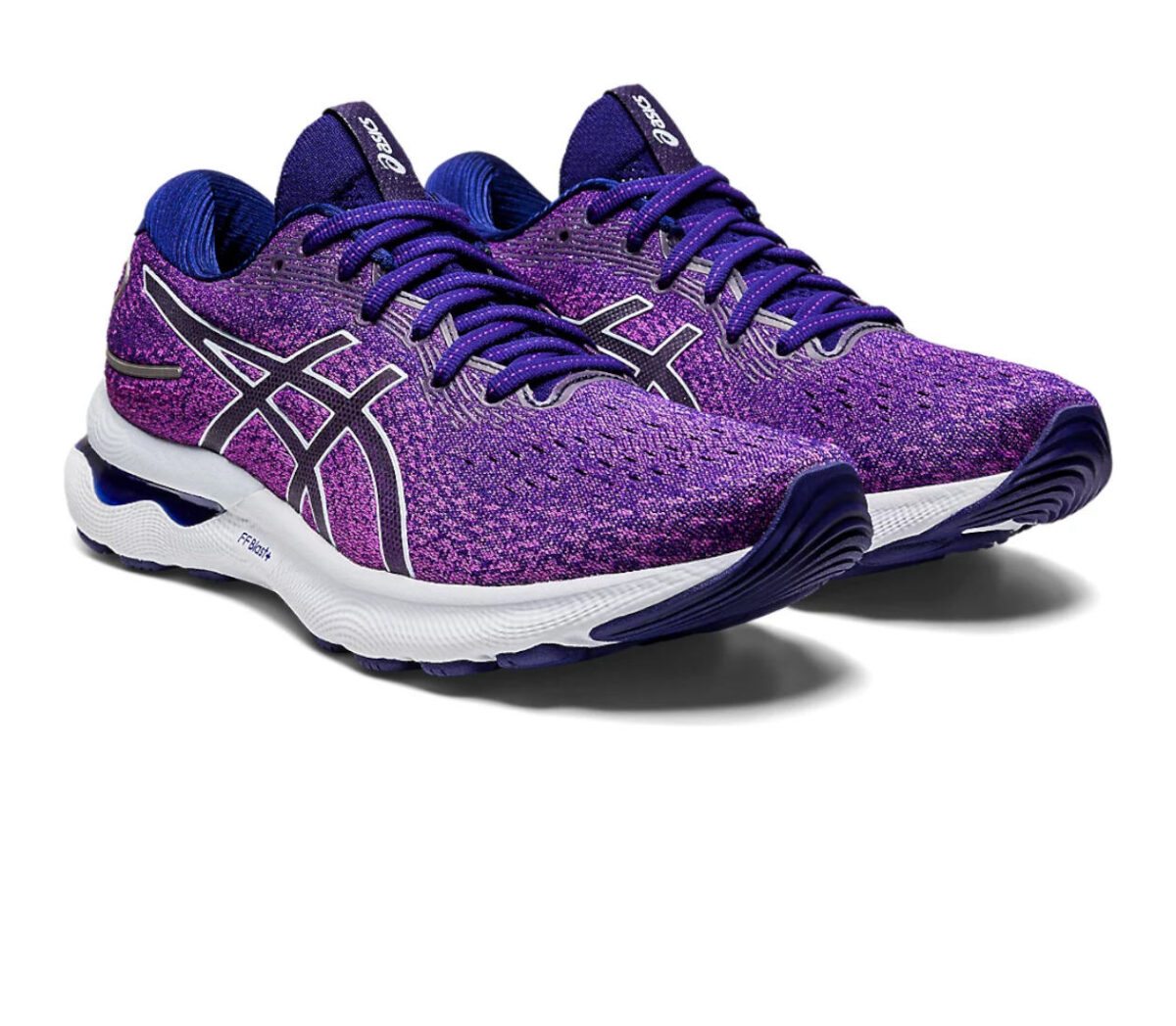 Coppia Scarpa asics gel nimbus 24 orchid soft sky