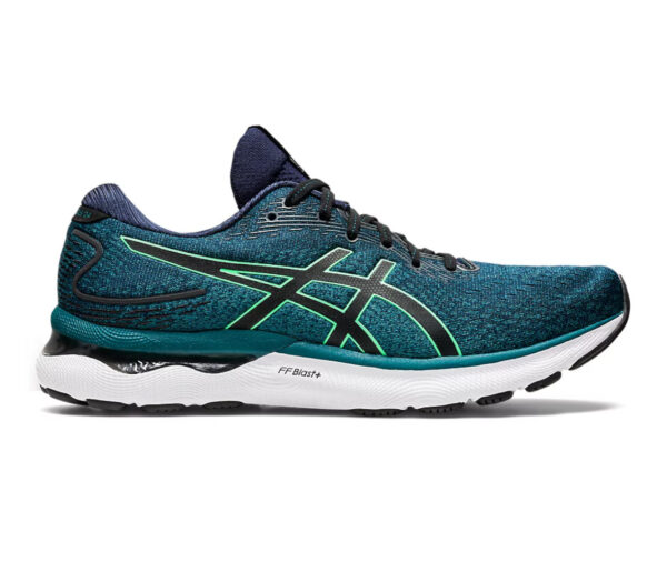 Scarpa Asics gel nimbus 24 uomo verde petrolio