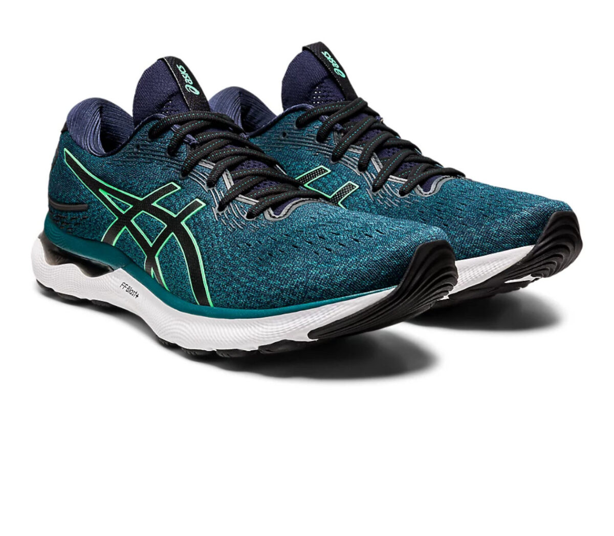 Coppia Scarpa Asics gel nimbus 24 uomo verde petrolio
