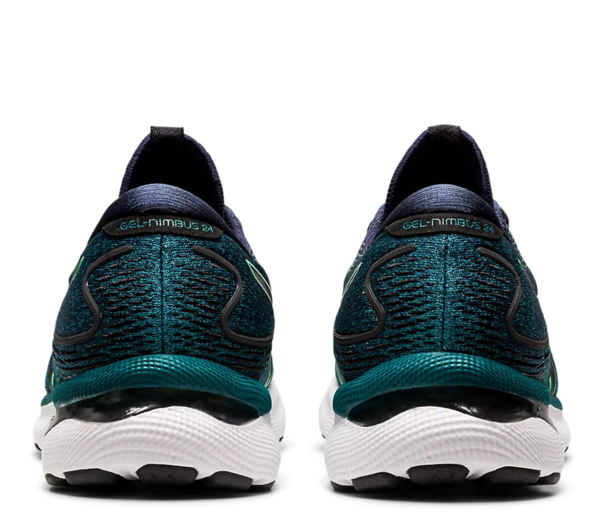 Retro Scarpa Asics gel nimbus 24 uomo verde petrolio