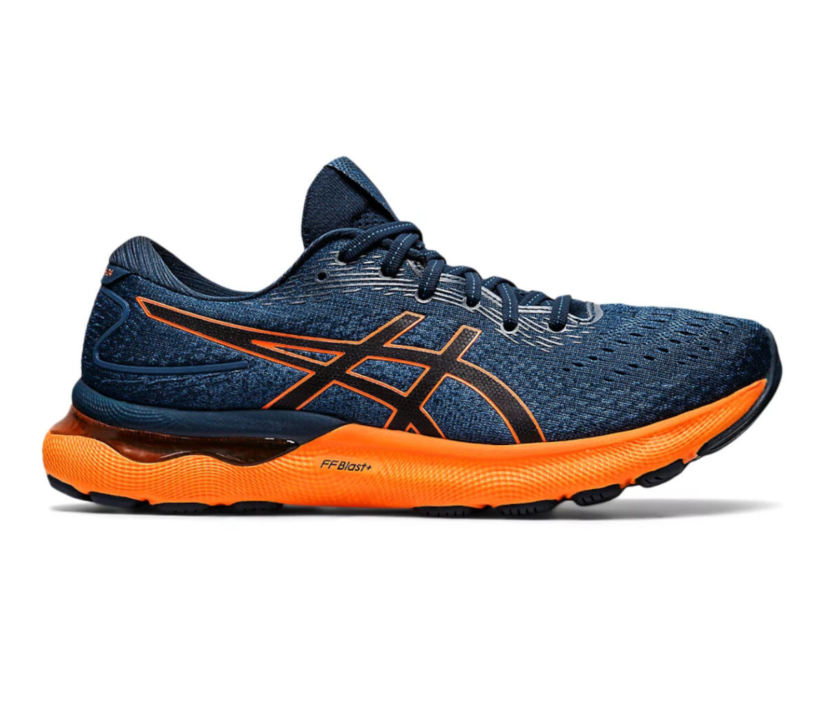 Scarpa asics gel nimbus 24 uomo French Blue/Shocking Orange