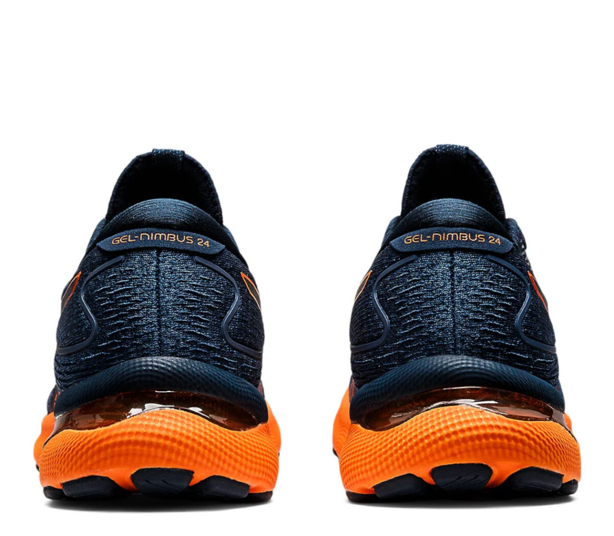 Retro Scarpa asics gel nimbus 24 uomo French Blue/Shocking Orange