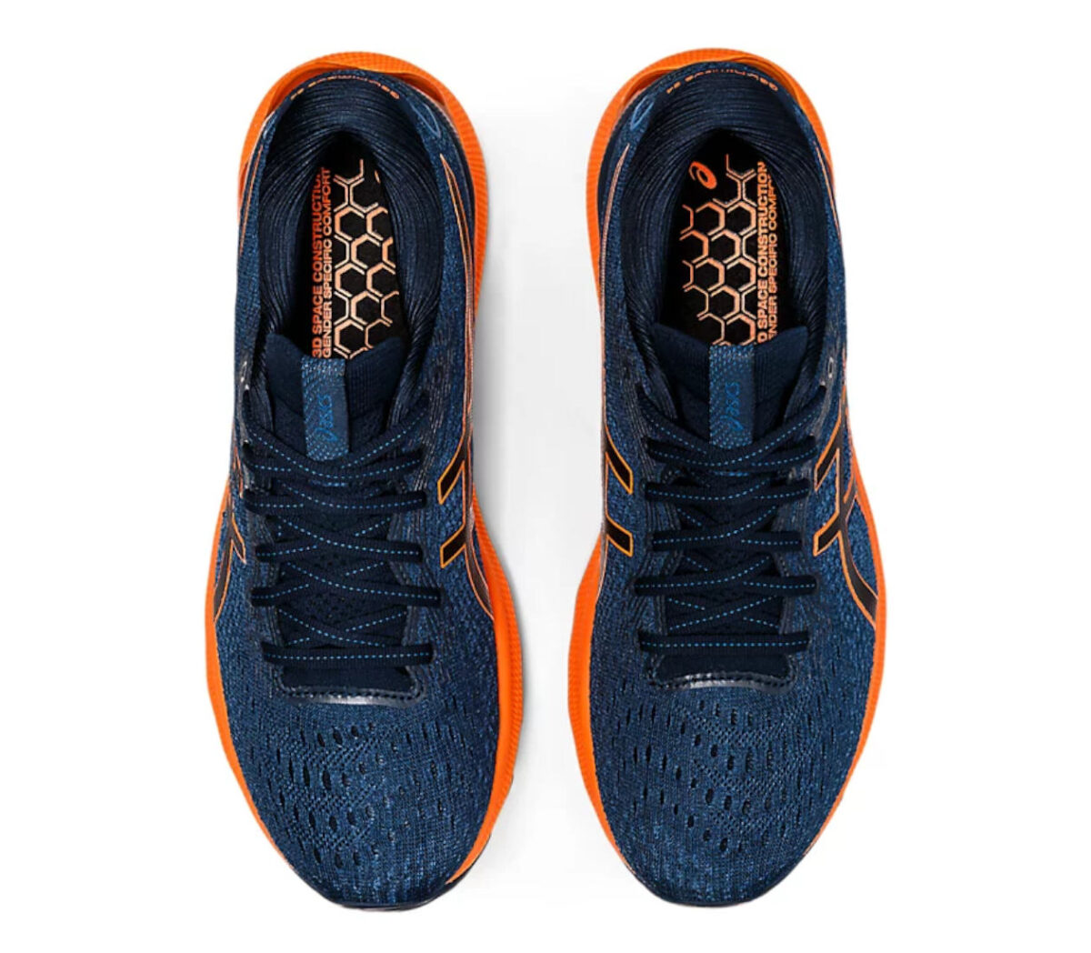 Tomaia Scarpa asics gel nimbus 24 uomo French Blue/Shocking Orange