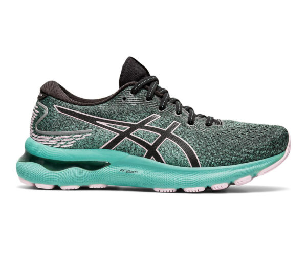 Scarpe asics nimbus 24 donna verde acqua