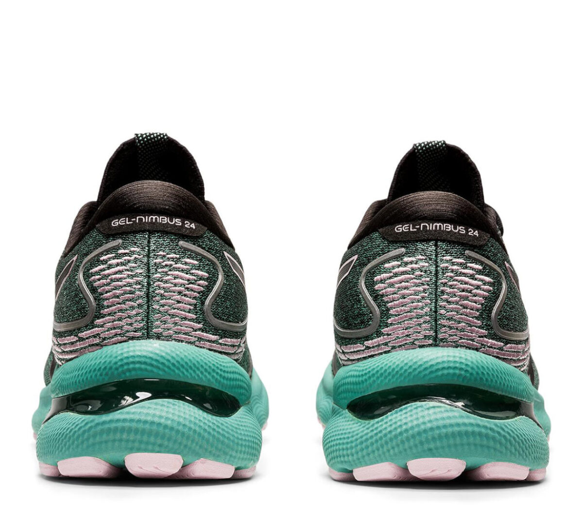 Retro Scarpe asics nimbus 24 donna verde acqua
