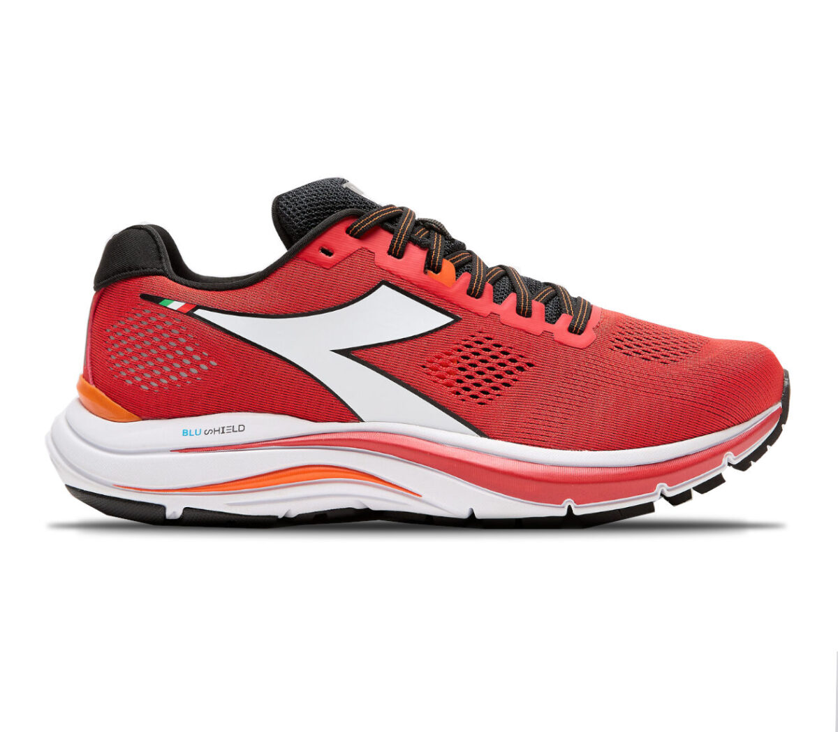 Scarpe diadora blushield 7 vortice uomo rosse