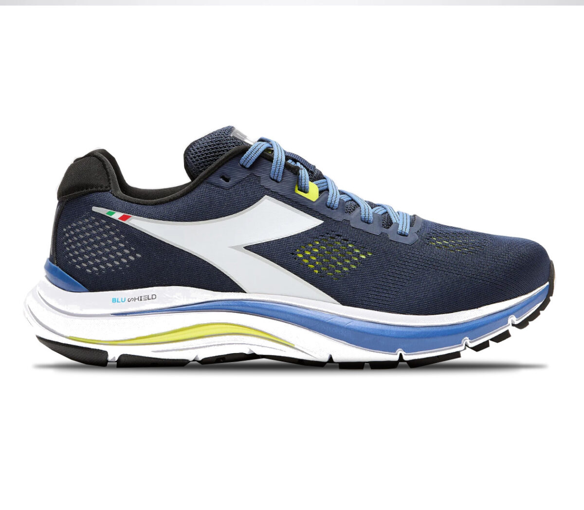 Scarpa Diadora Mythos Blushield 7 Vortice uomo blu/giallo