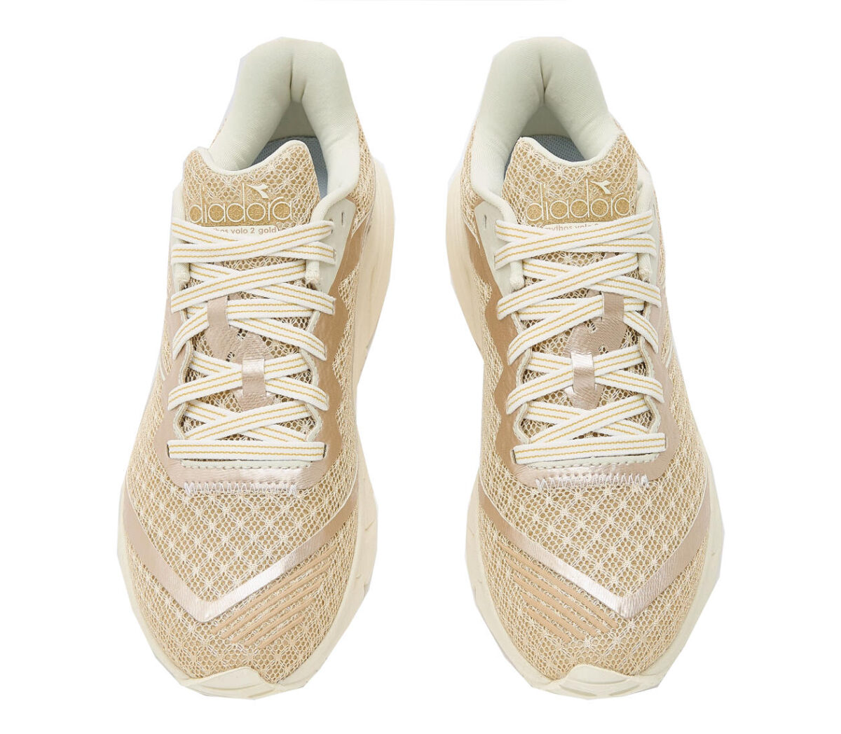 Tomaia Scarpa diadora mythos blushield volo 2 donna oro
