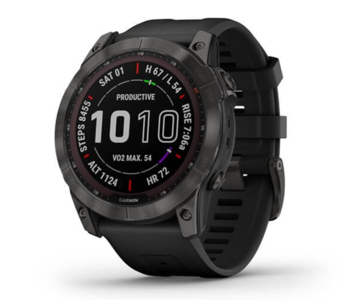 Lato Orologio garmin fenix 7X sapphire solare nero