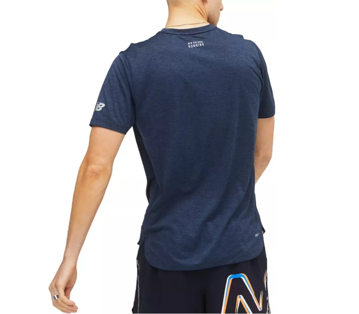 Retro maglia new balance Graphic Impact Run Short Sleeve blu