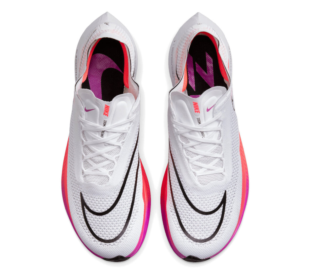 Tomaia Scarpa Nike Streakfly uomo bianca arancio