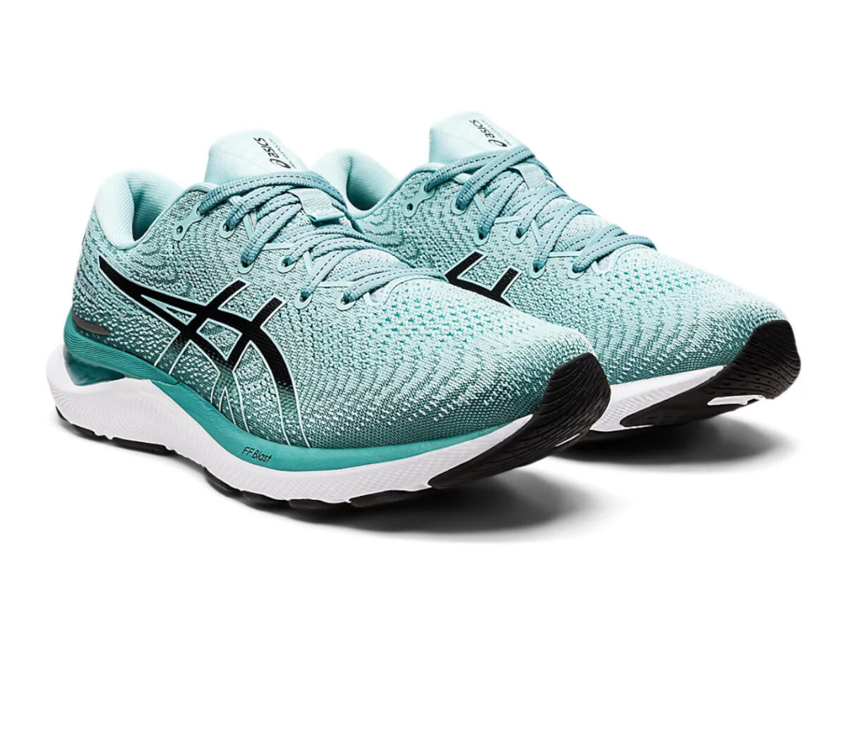 Coppia Scarpa asics gel cumulus 24 donna Oasis Green/Black