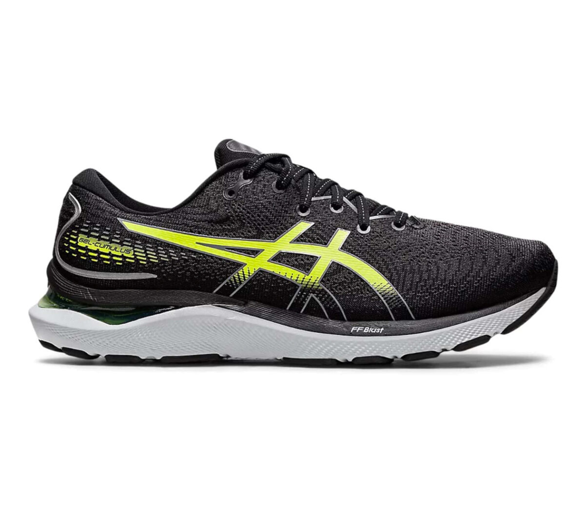 Scarpa Asics gel cumulus 24 uomo nero giallo