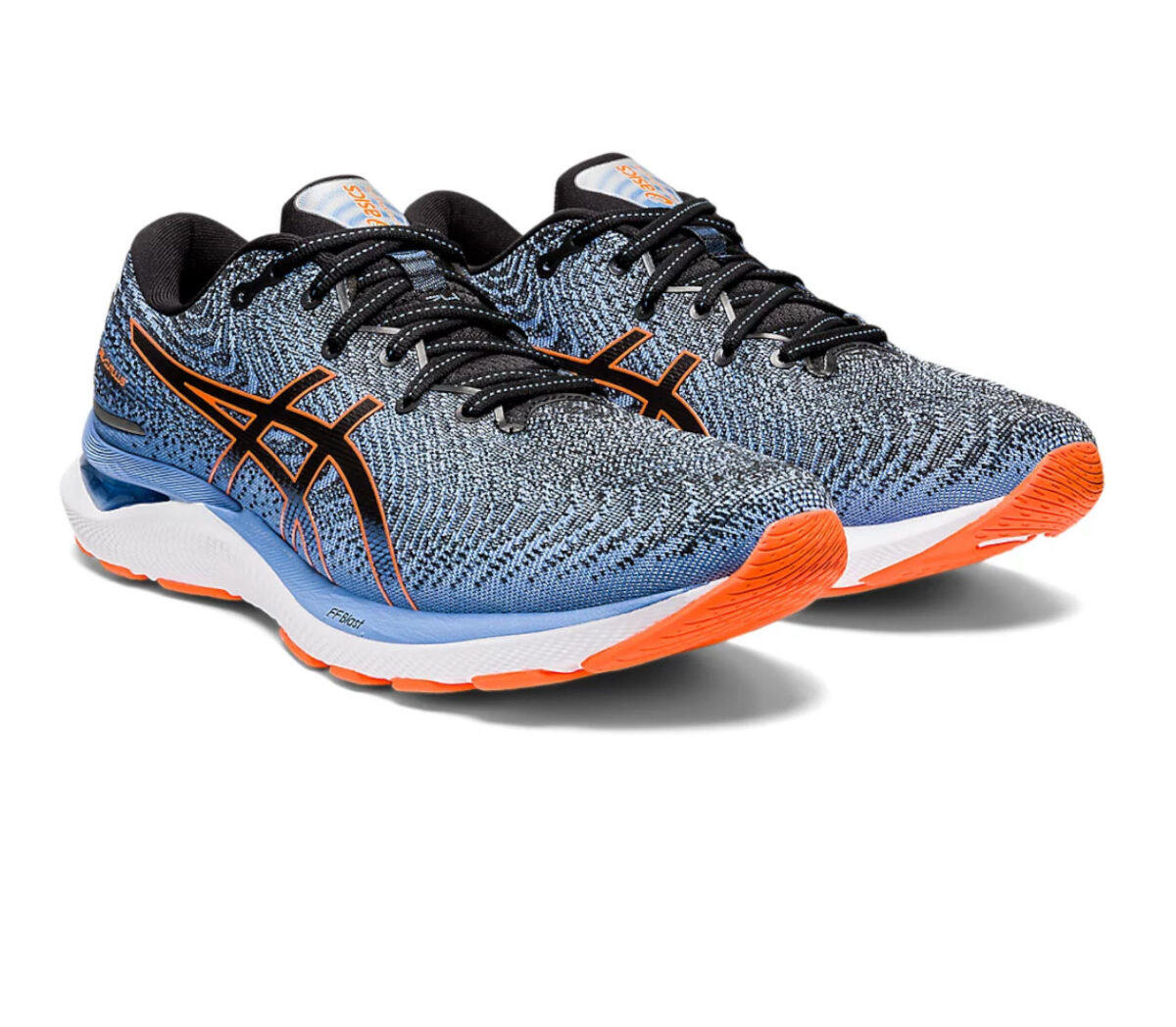 Coppia Scarpa asics gel cumulus 24 uomo Black/Shocking Orange