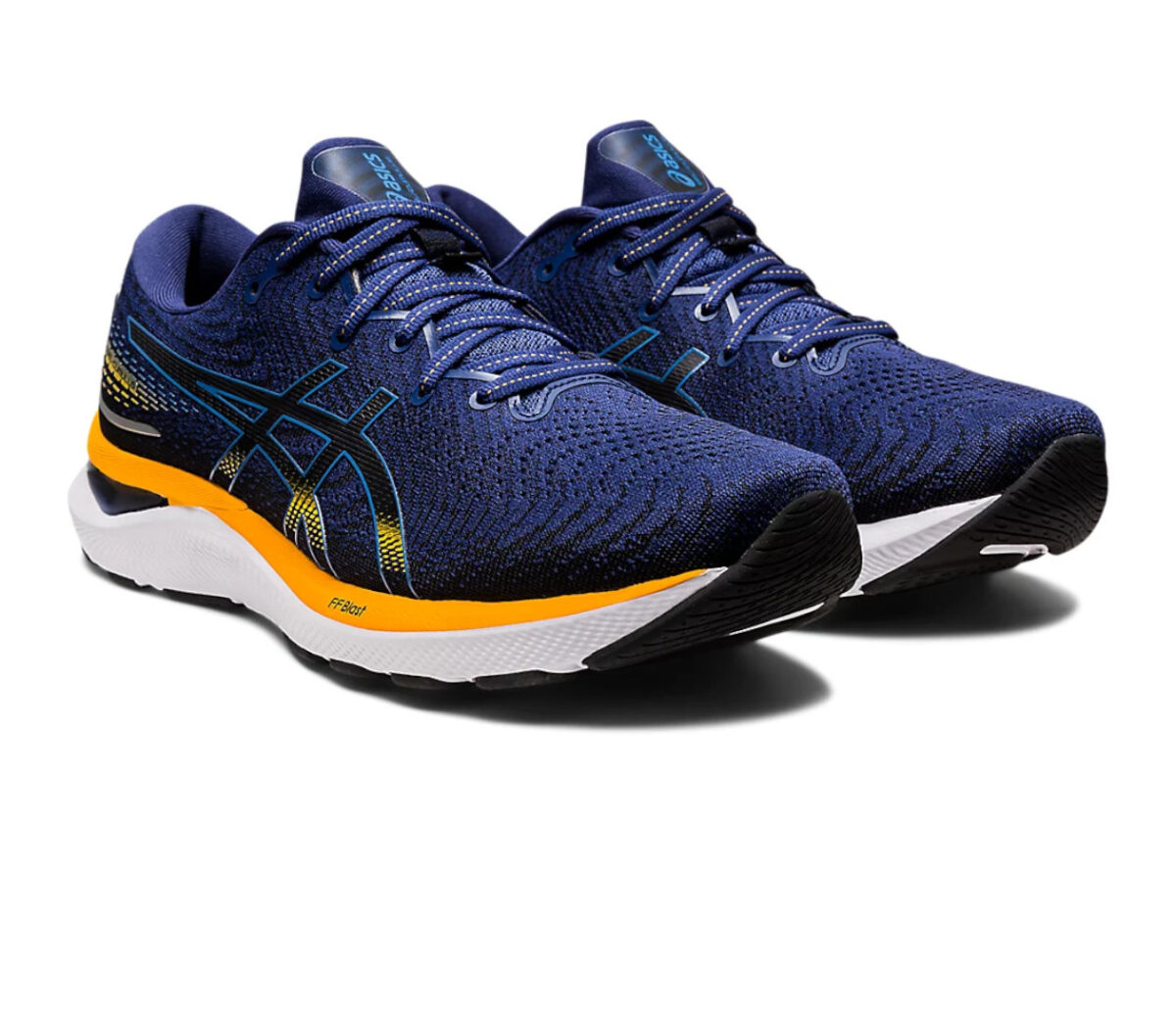 Coppia Scarpa asics gel cumulus 24 uomo Deep Ocean/Amber