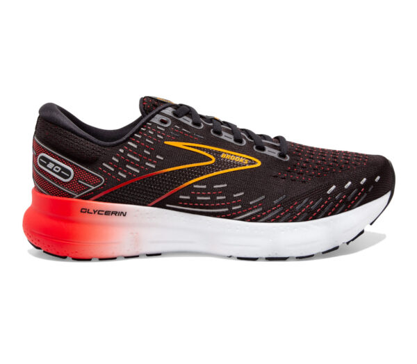 Scarpa brooks glycerin 20 uomo nero rosso