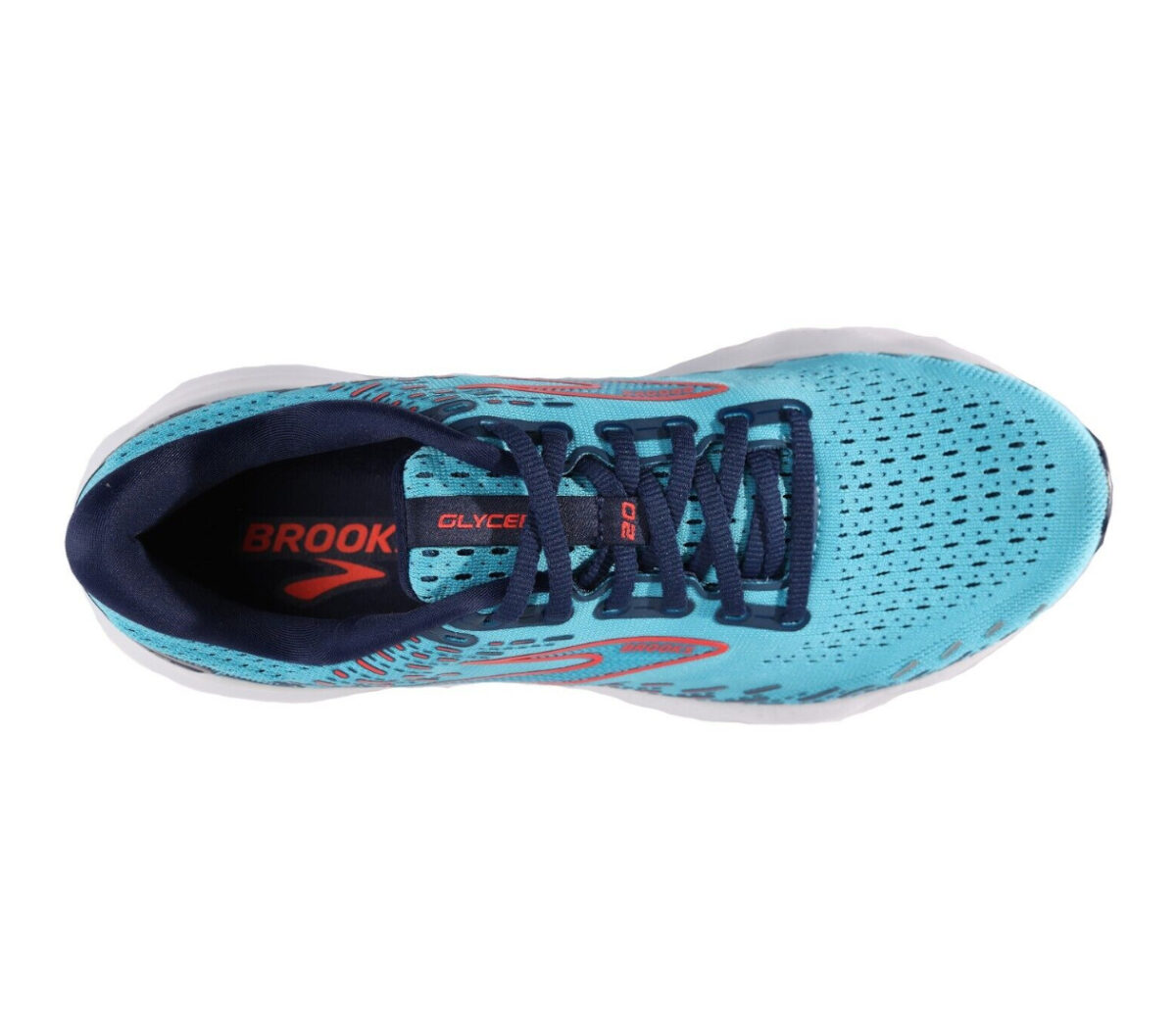 Tomaia Scarpa brooks glycerin 20 uomo celeste