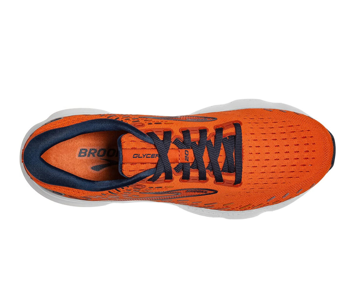 Tomaia Scarpa Brooks glycerin 20 uomo orange