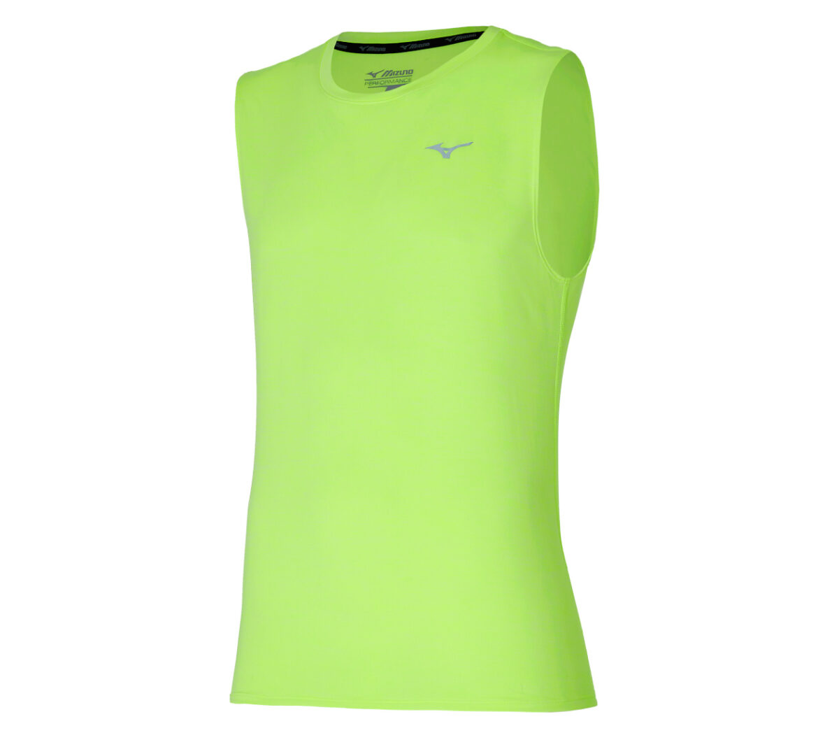 Smanicato mizuno impulse corse sleeveless uomo giallo