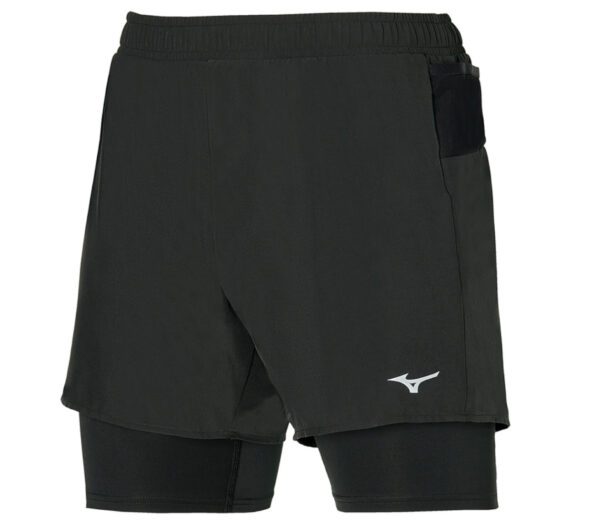 Pantaloncino Mizuno Trail ER 5.5 short uomo nero