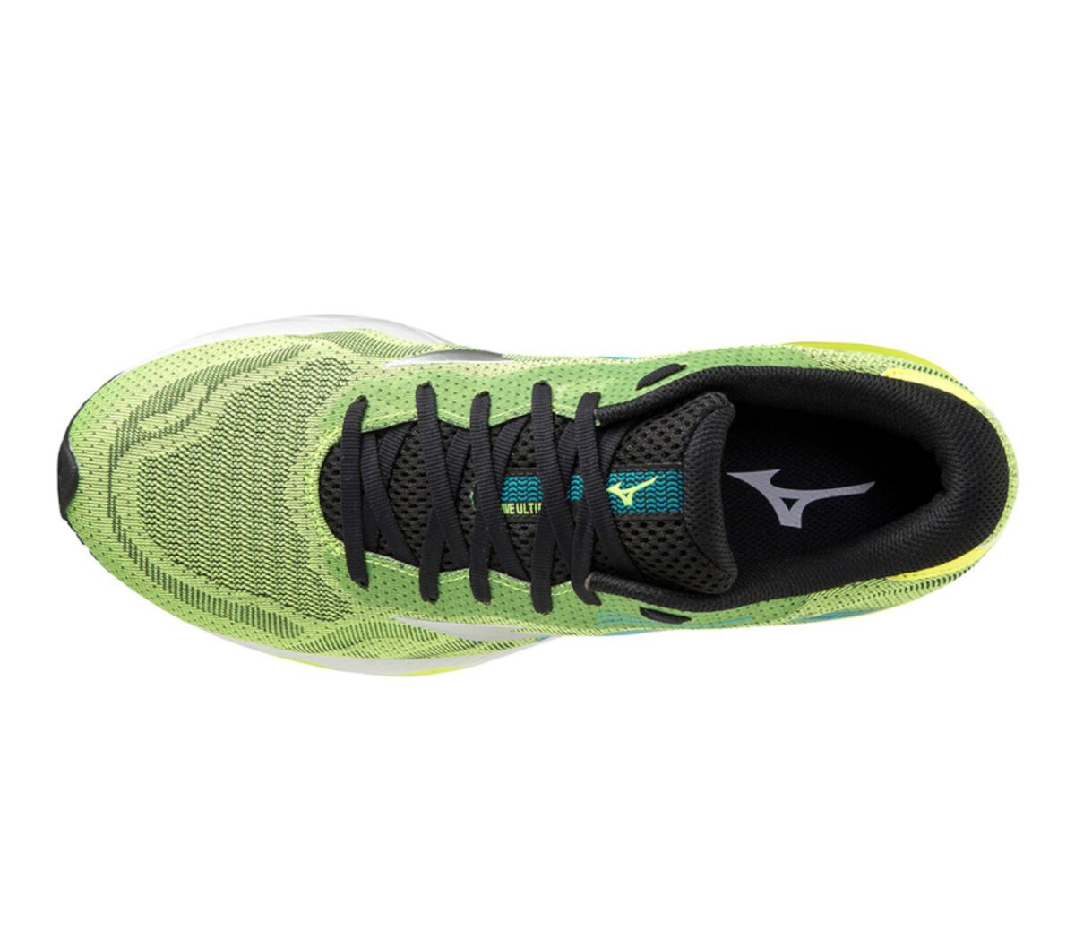 Tomaia Scarpa Mizuno wave ultima 13 uomo verde gialla