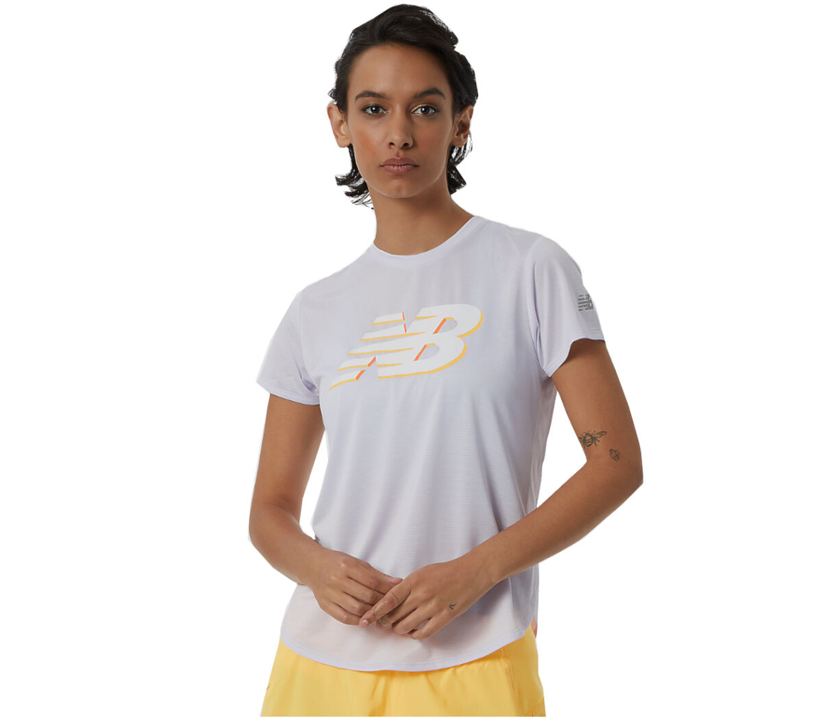 T-shirt New Balance Graphic Accelerate SS donna lilla