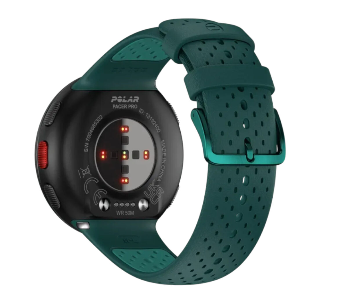 Dietro Orologio Polar pacer pro unisex verde