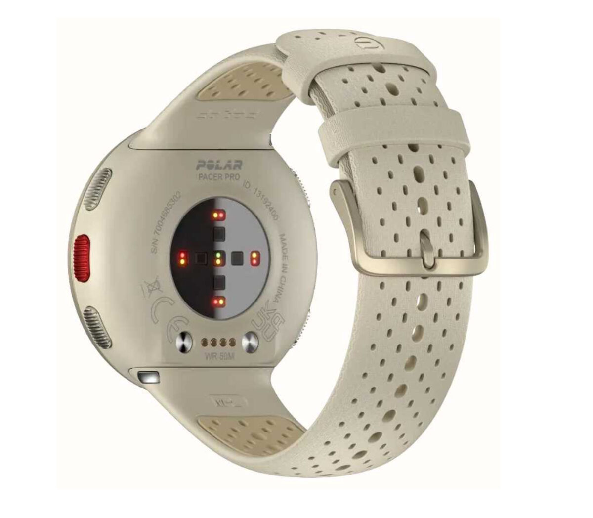 Dietro Orologio Polar pacer pro unisex panna